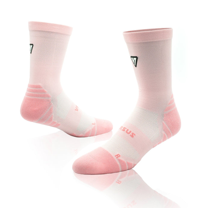 VERSUS Classic Pastel Pink Active Crew Tab Socks