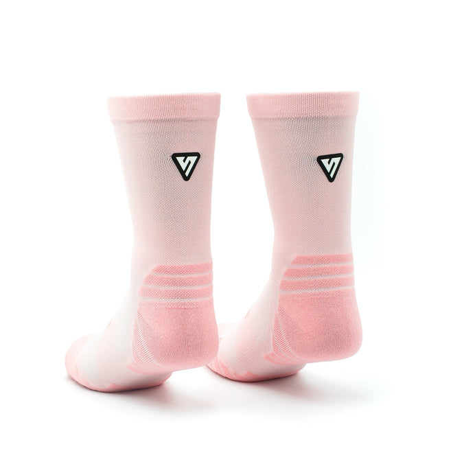 VERSUS Classic Pastel Pink Active Crew Tab Socks