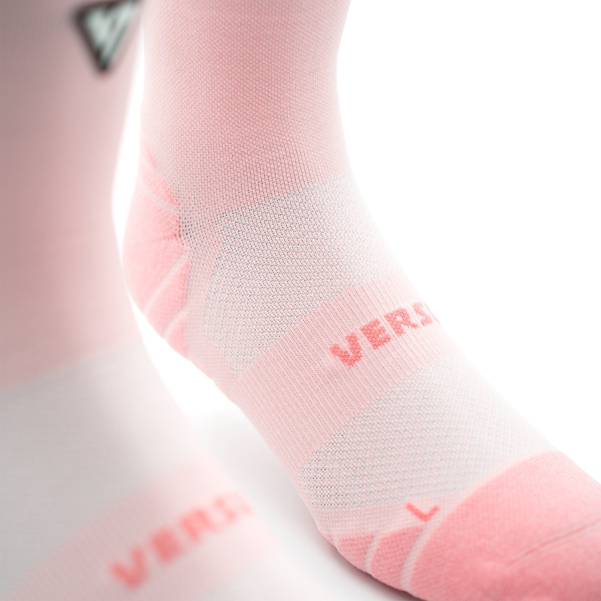 VERSUS Classic Pastel Pink Active Crew Tab Socks