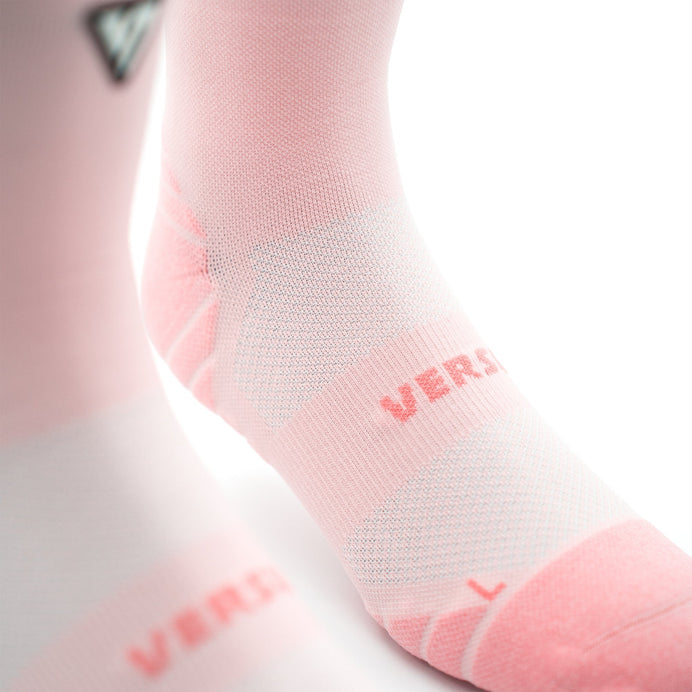 VERSUS Classic Pastel Pink Active Crew Tab Socks