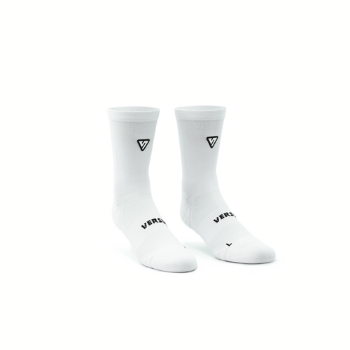 VERSUS Classic White Active Crew Tab Socks