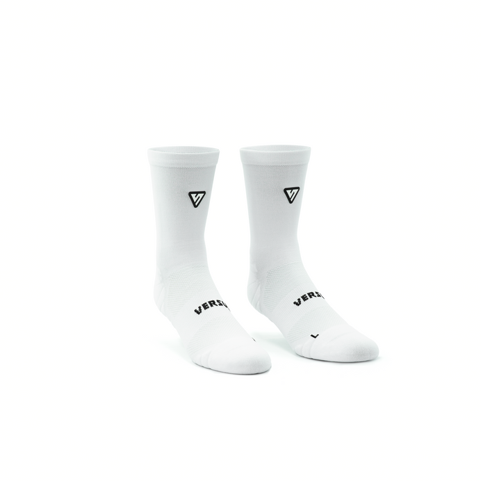 VERSUS Classic White Active Crew Tab Socks