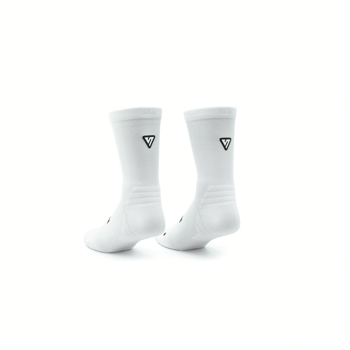 VERSUS Classic White Active Crew Tab Socks