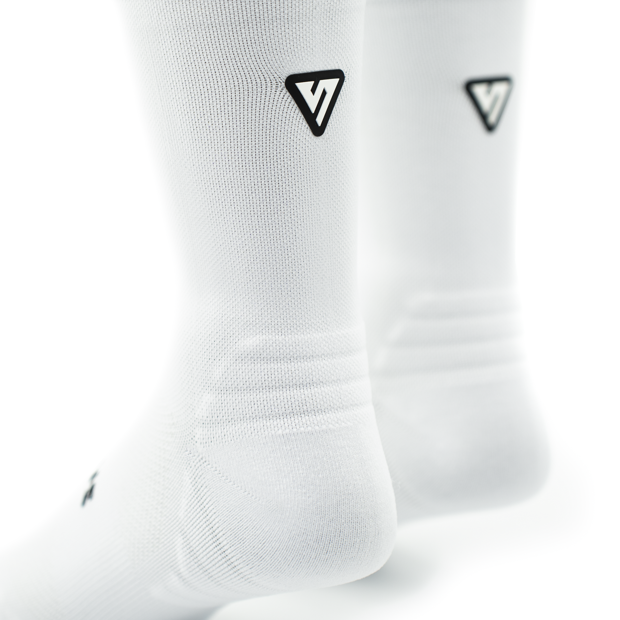 VERSUS Classic White Active Crew Tab Socks