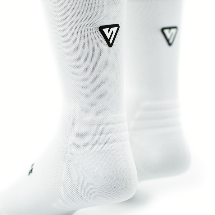 VERSUS Classic White Active Crew Tab Socks