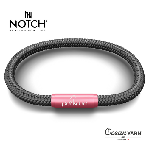 parkrun x NOTCH Love parkrun Ocean Yarn Bracelet