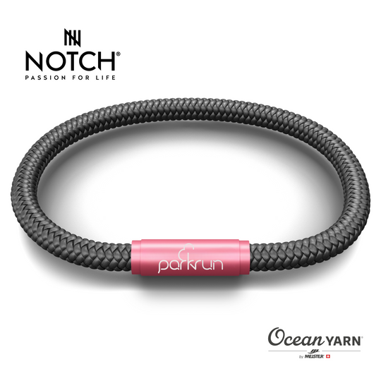 parkrun x NOTCH Love parkrun Ocean Yarn Bracelet