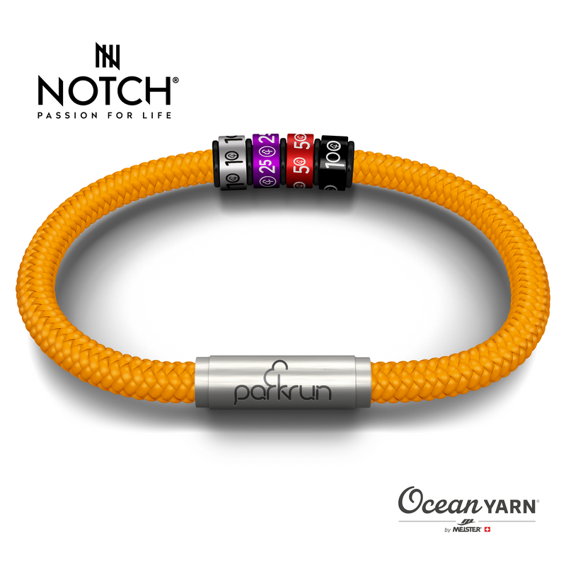 parkrun x NOTCH Ocean Yarn Bracelet
