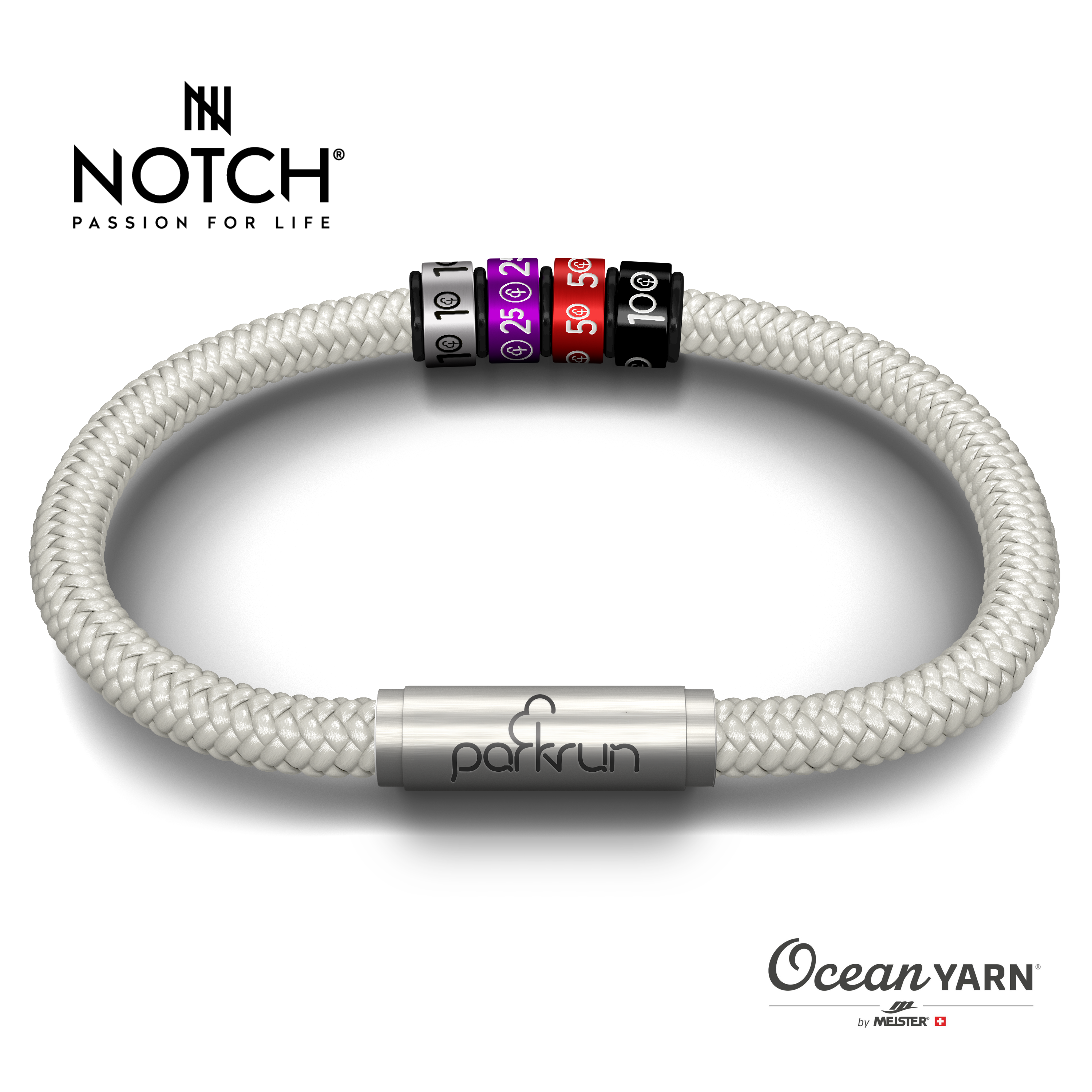 parkrun x NOTCH Ocean Yarn Bracelet