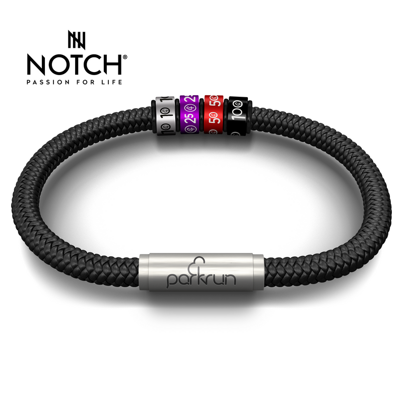 parkrun x NOTCH Sports Cord Bracelet