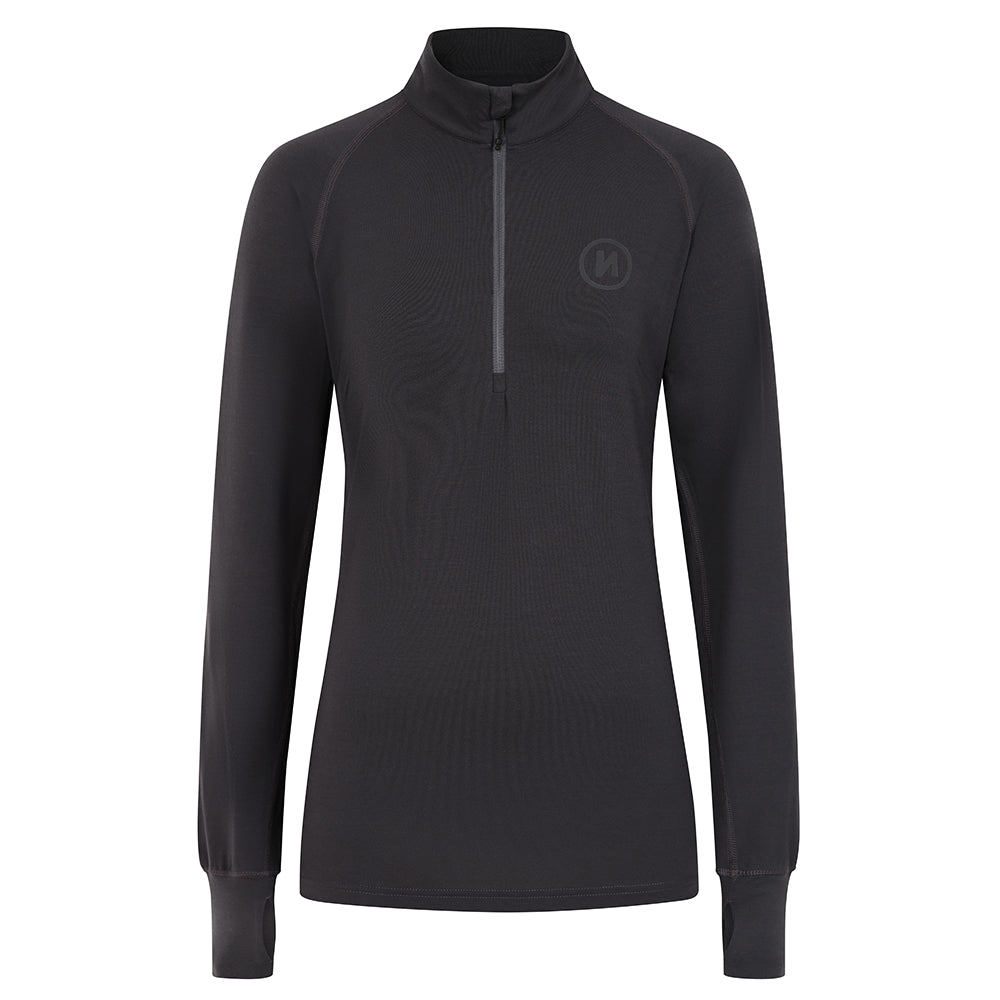 CONTRA Nordre Long Sleeve 1/2 Zip - Women's - Dark Grey