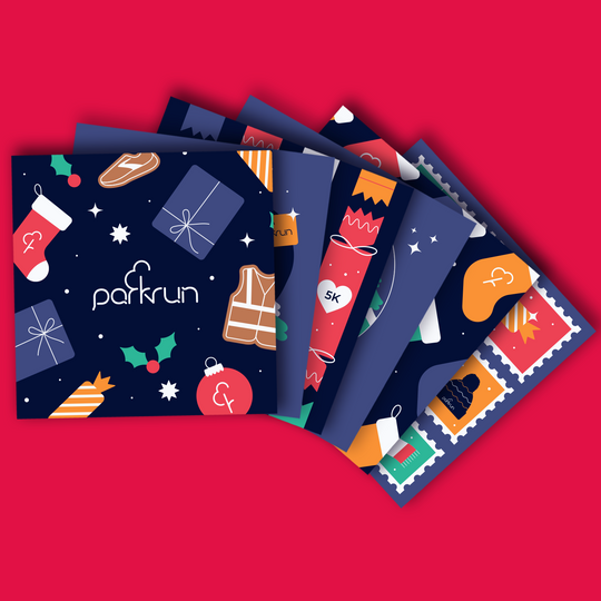 parkrun Charity Christmas Cards - 6 Pack