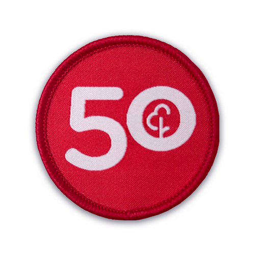 Lauf-/Walking-50-Meilen-Jubiläums-Aufnäher