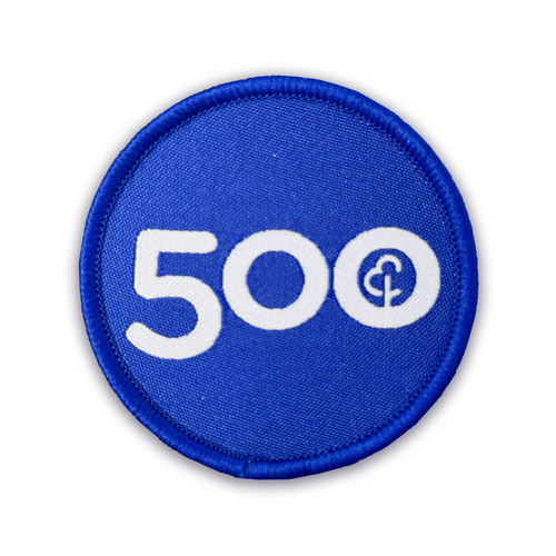 Run/Walk 500 Milestone Woven Patch