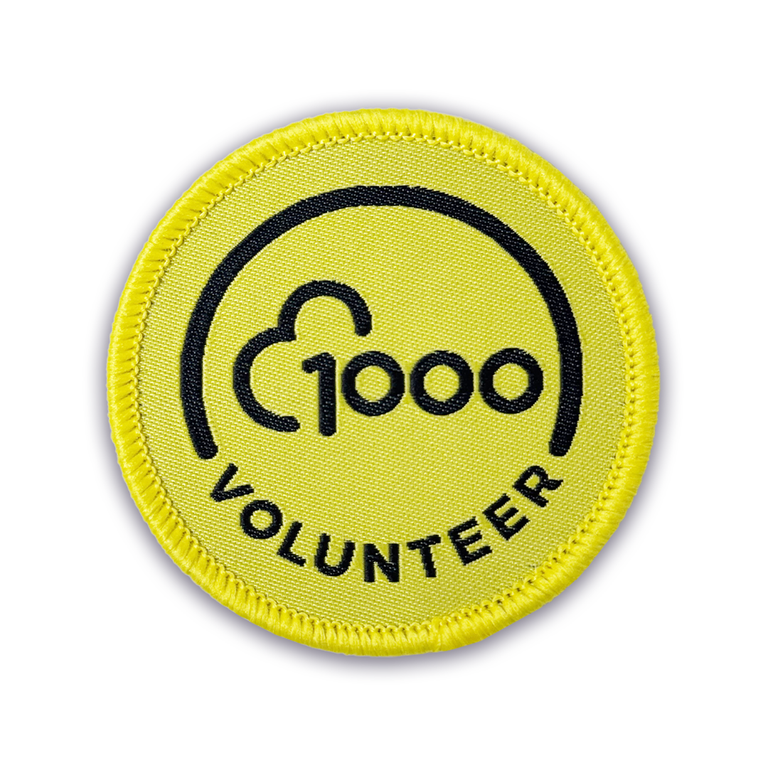 Volunteer 1000 Woven Patch