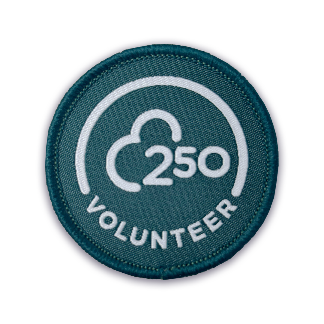 „Volunteer 250“ – gewebter Aufnäher