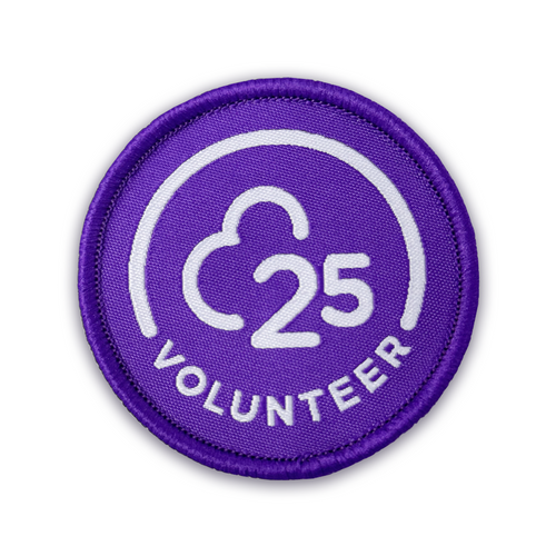 Volunteer 25 Woven Patch