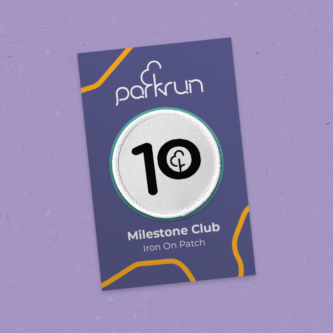 Run/Walk 10 Milestone Woven Patch