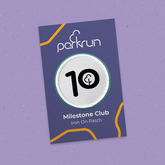Run/Walk 10 Milestone Woven Patch