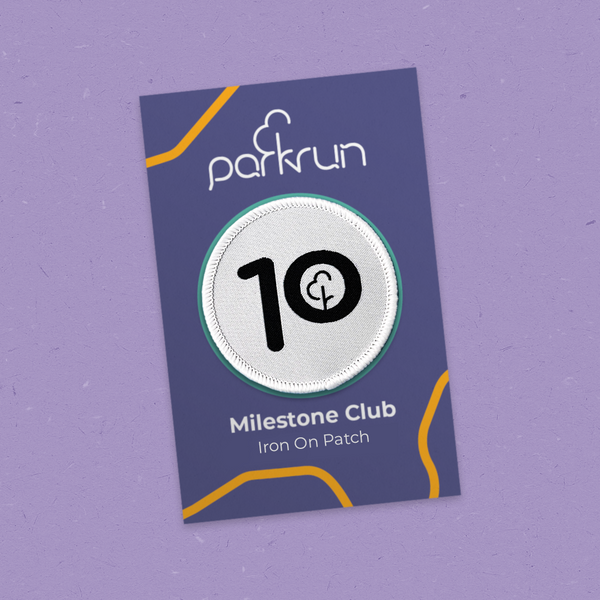 Run/Walk 10 Milestone Woven Patch