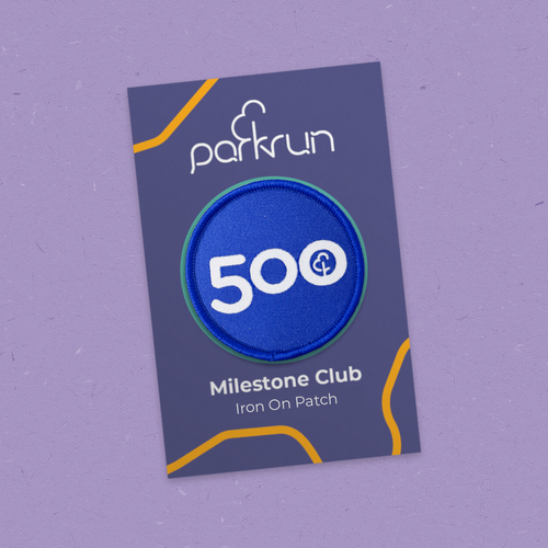 Run/Walk 500 Milestone Woven Patch