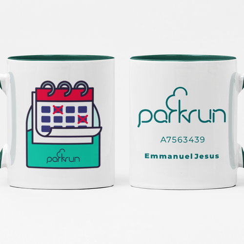 parkrun-Tasse für die monatlichen Herausforderungen