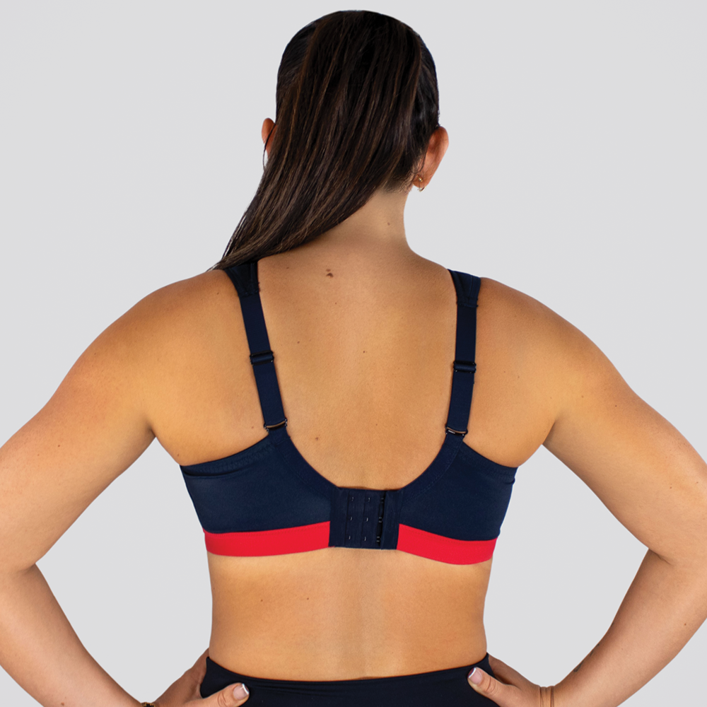 Shock Absorber D+ Max Support Sports Bra - Navy/Red – parkrun Shop