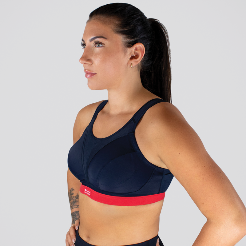 Shock Absorber D+ Max Support Sports Bra - Navy/Red