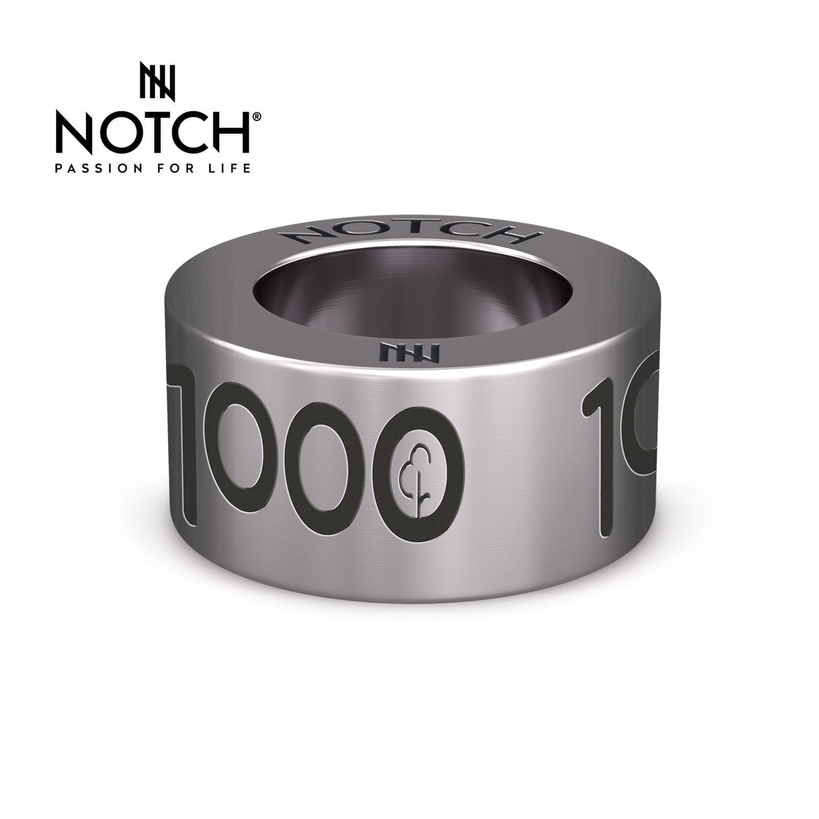 parkrun Milestone NOTCH Steel Charm Run/Walk 1000