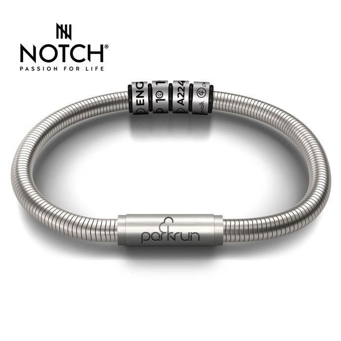 parkrun x NOTCH Signature Steel Bracelet