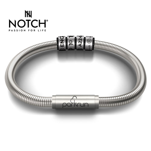 parkrun x NOTCH Signature Steel Bracelet