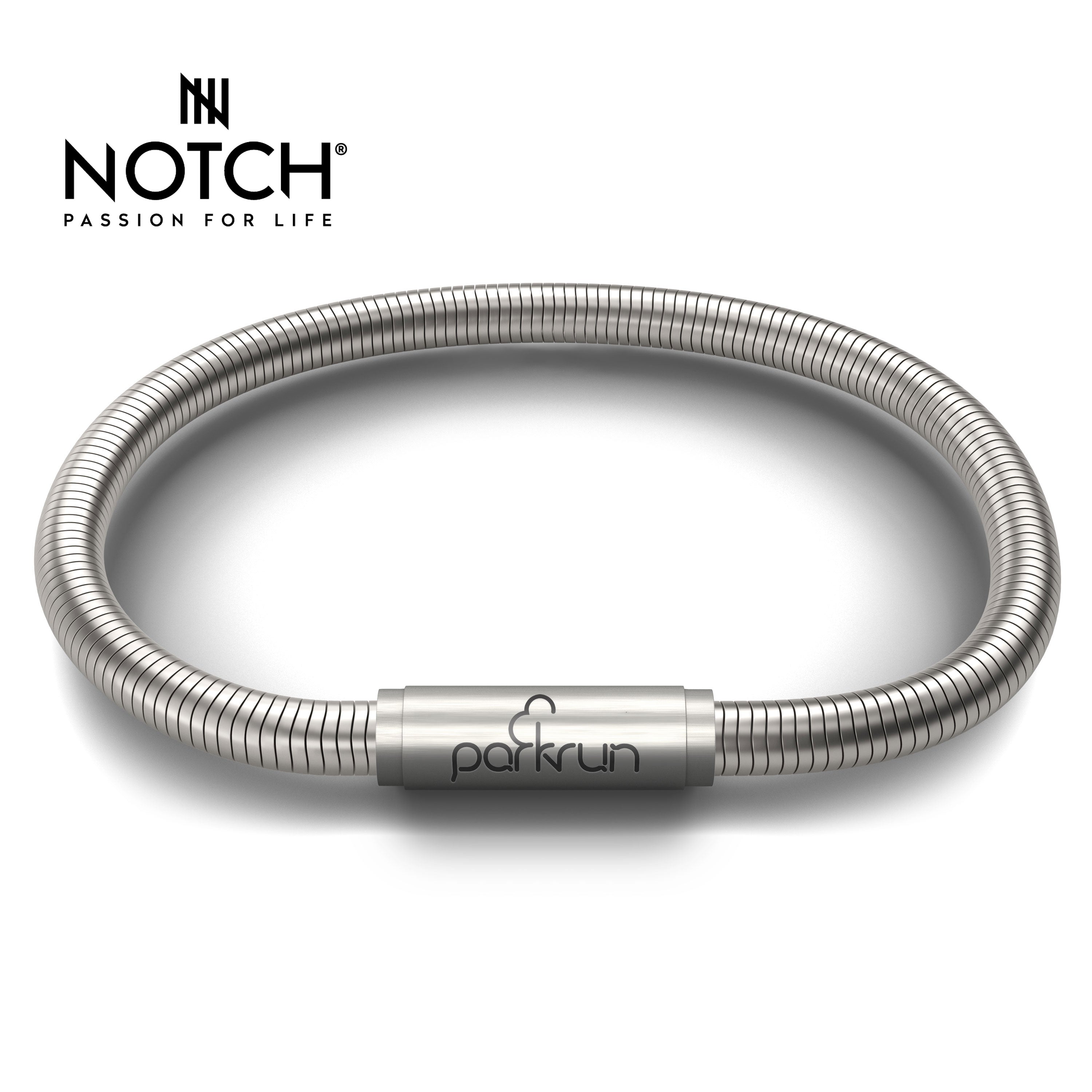 parkrun x NOTCH Signature Steel Bracelet