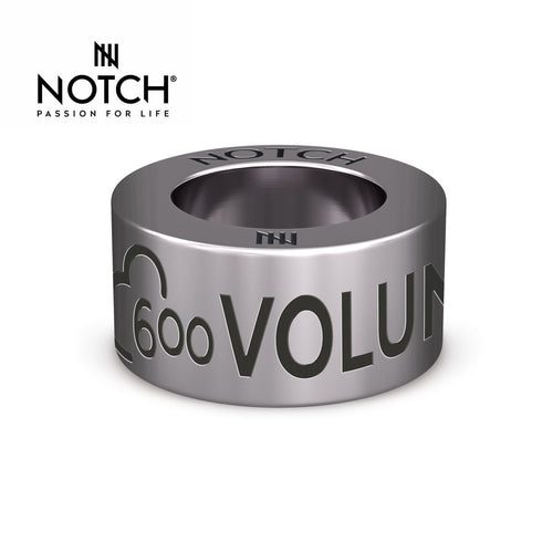 parkrun Milestone NOTCH Steel Charm Volunteer 600
