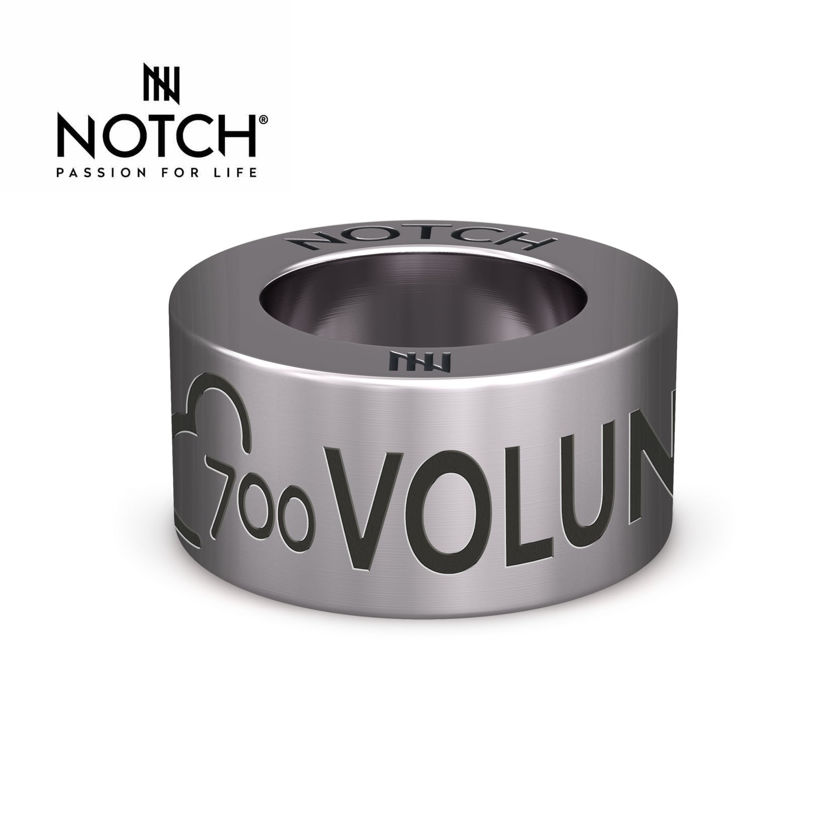 parkrun Milestone NOTCH Steel Charm Volunteer 700