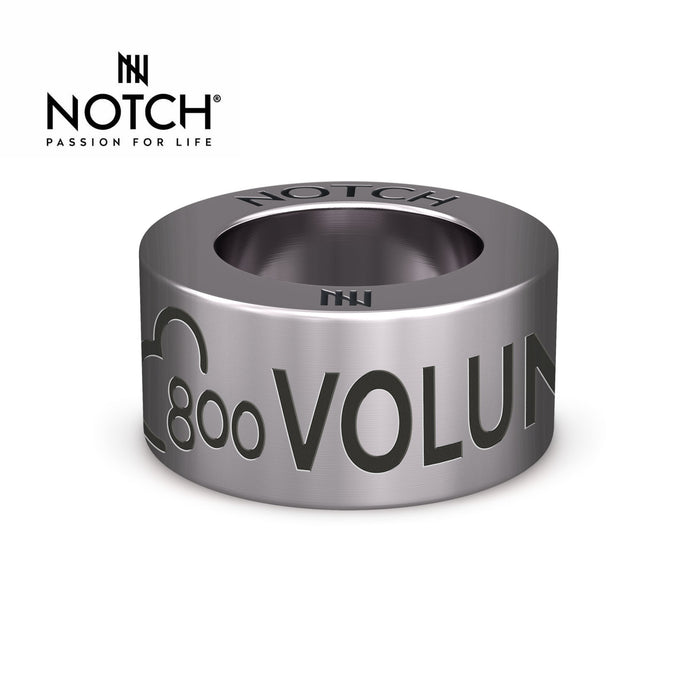 parkrun Milestone NOTCH Steel Charm Volunteer 800