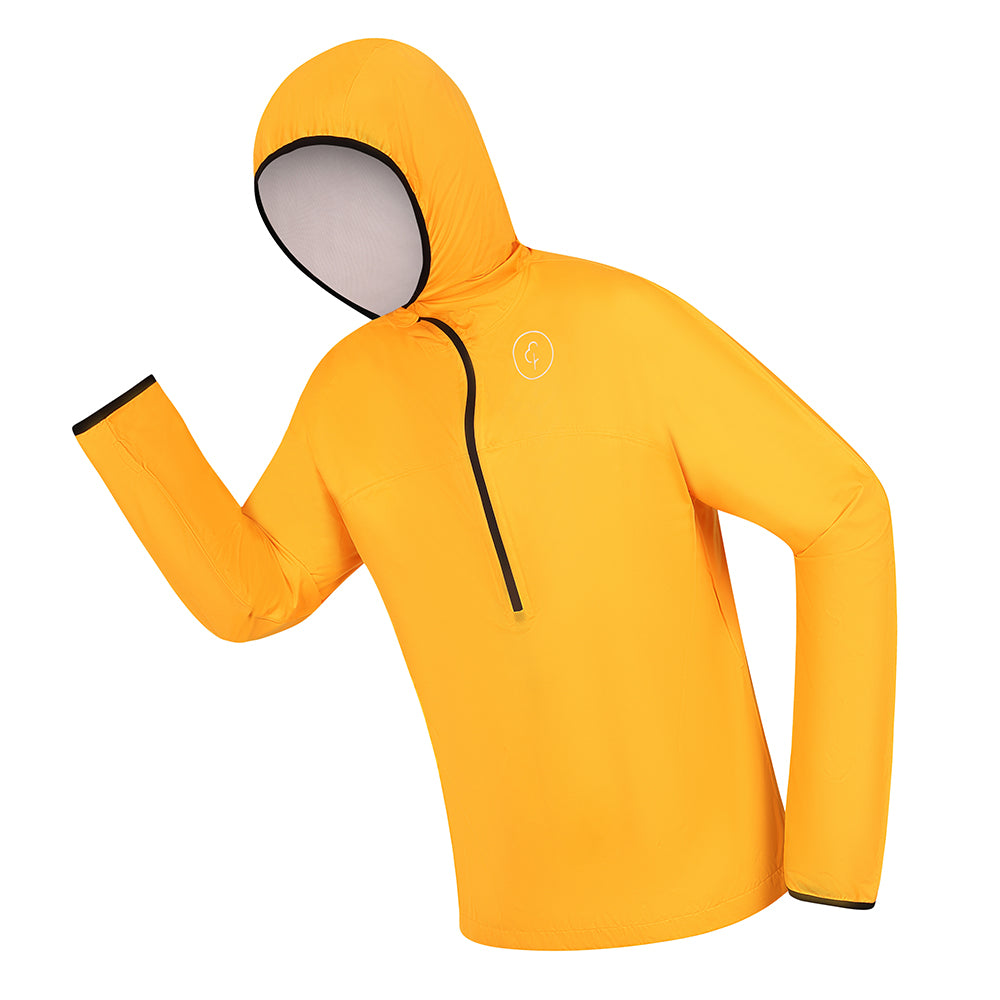 parkrun Herren-Jacke mit halbem Reißverschluss, wasserdicht