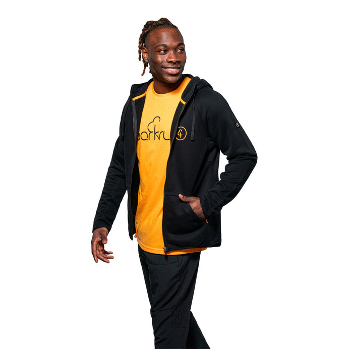 parkrun Herren-Kapuzenpullover mit durchgehendem Reißverschluss