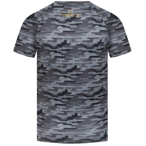 parkrun Men's Grey Camo T-Shirt