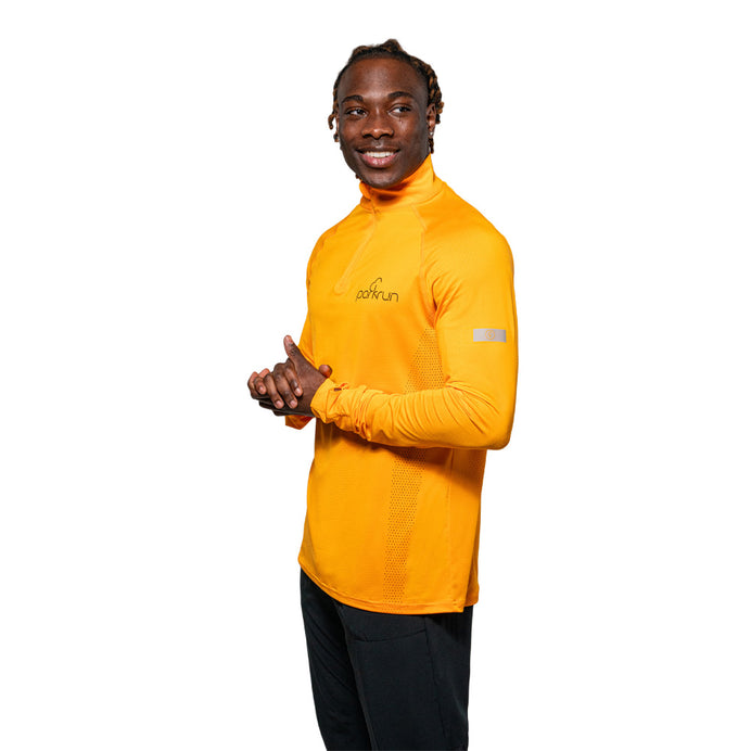 parkrun Herren-Sweatshirt mit 1/4-Reißverschluss