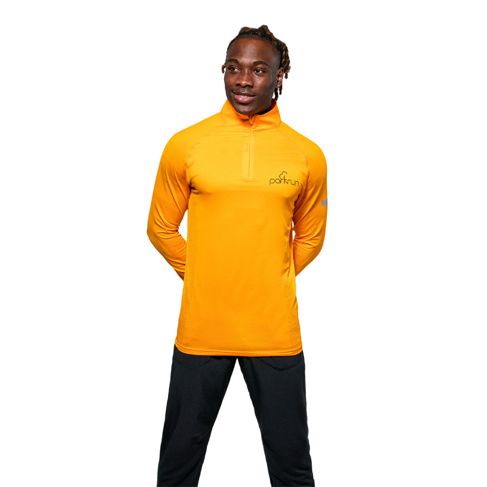 parkrun Herren-Sweatshirt mit 1/4-Reißverschluss