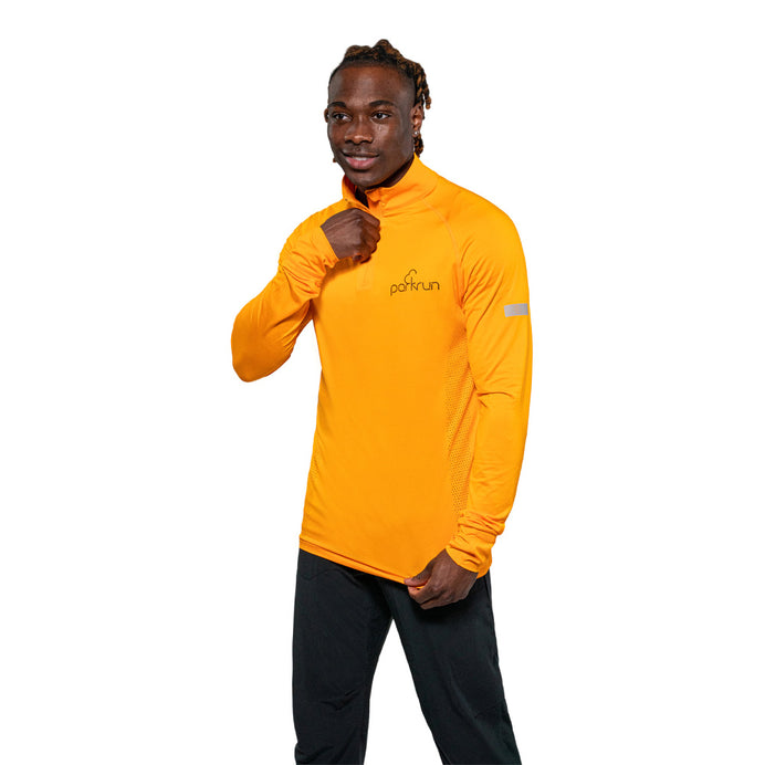 parkrun Herren-Sweatshirt mit 1/4-Reißverschluss