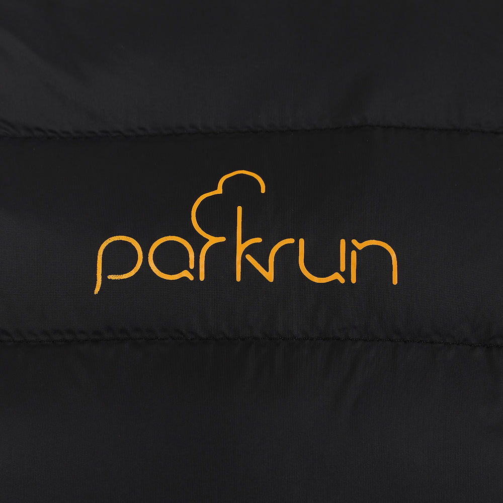 parkrun Herren-Weste mit Polsterung – Schwarz