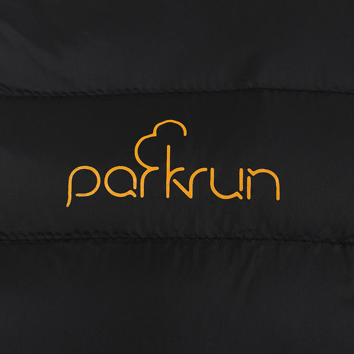 parkrun Herren-Weste mit Polsterung – Schwarz