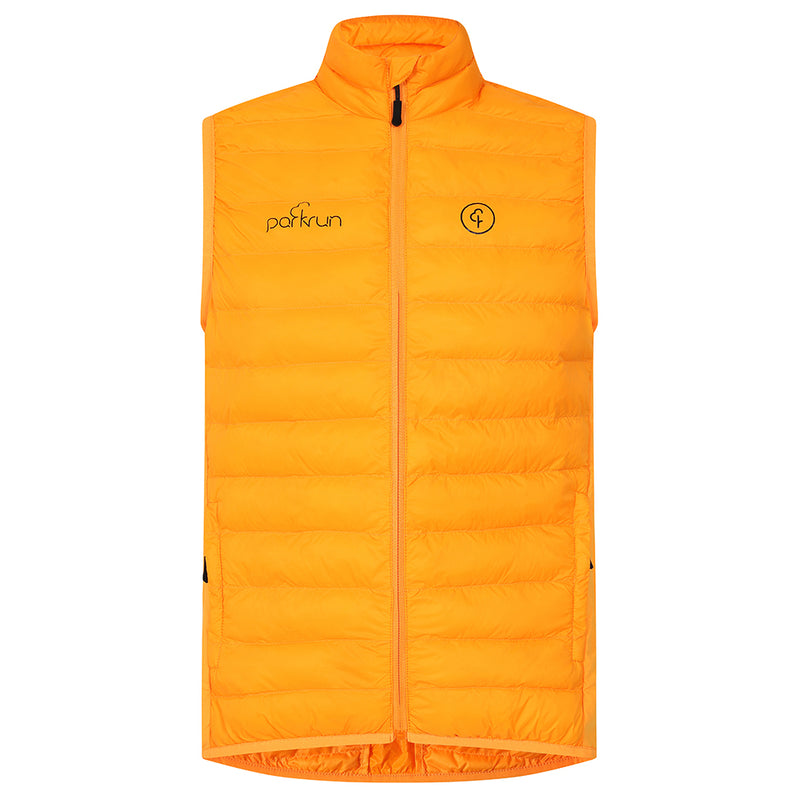 parkrun Men's Padded Gilet - Apricot