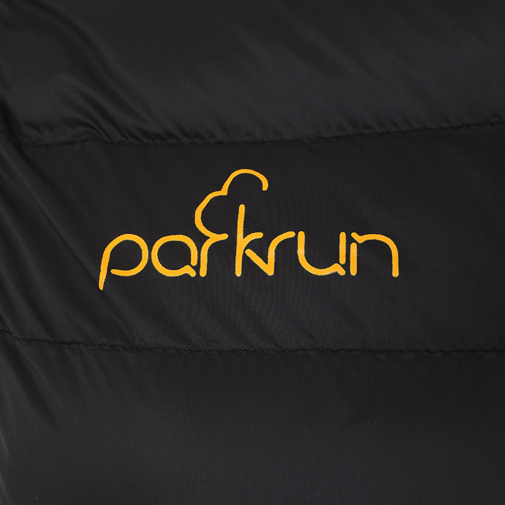 parkrun Damen-Weste mit Polsterung – Schwarz