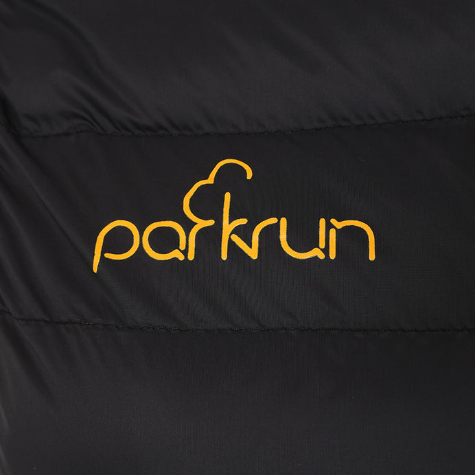 parkrun Damen-Weste mit Polsterung – Schwarz