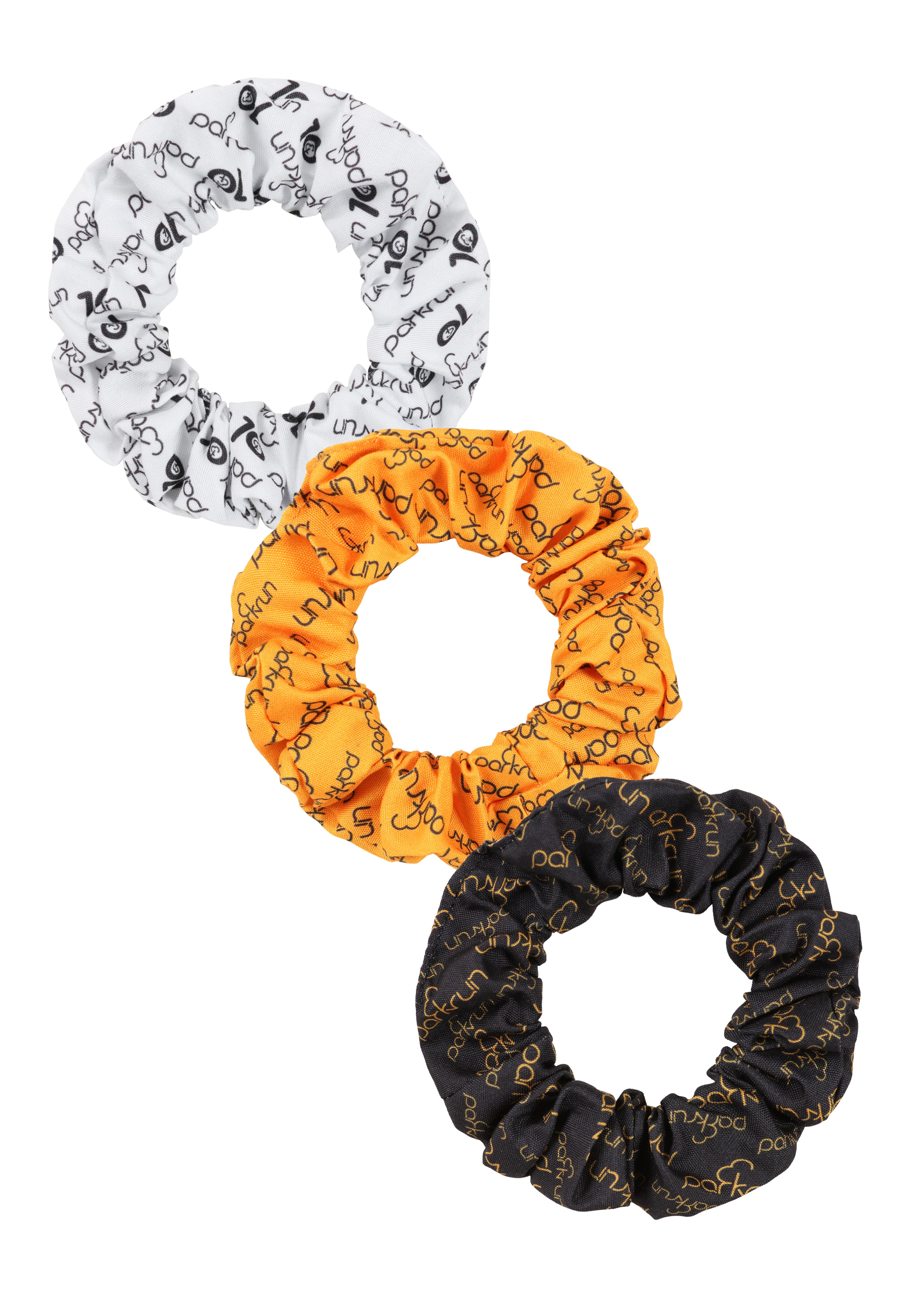 parkrun Run/Walk 10 Milestone Hair Scrunchies - 3 Pack