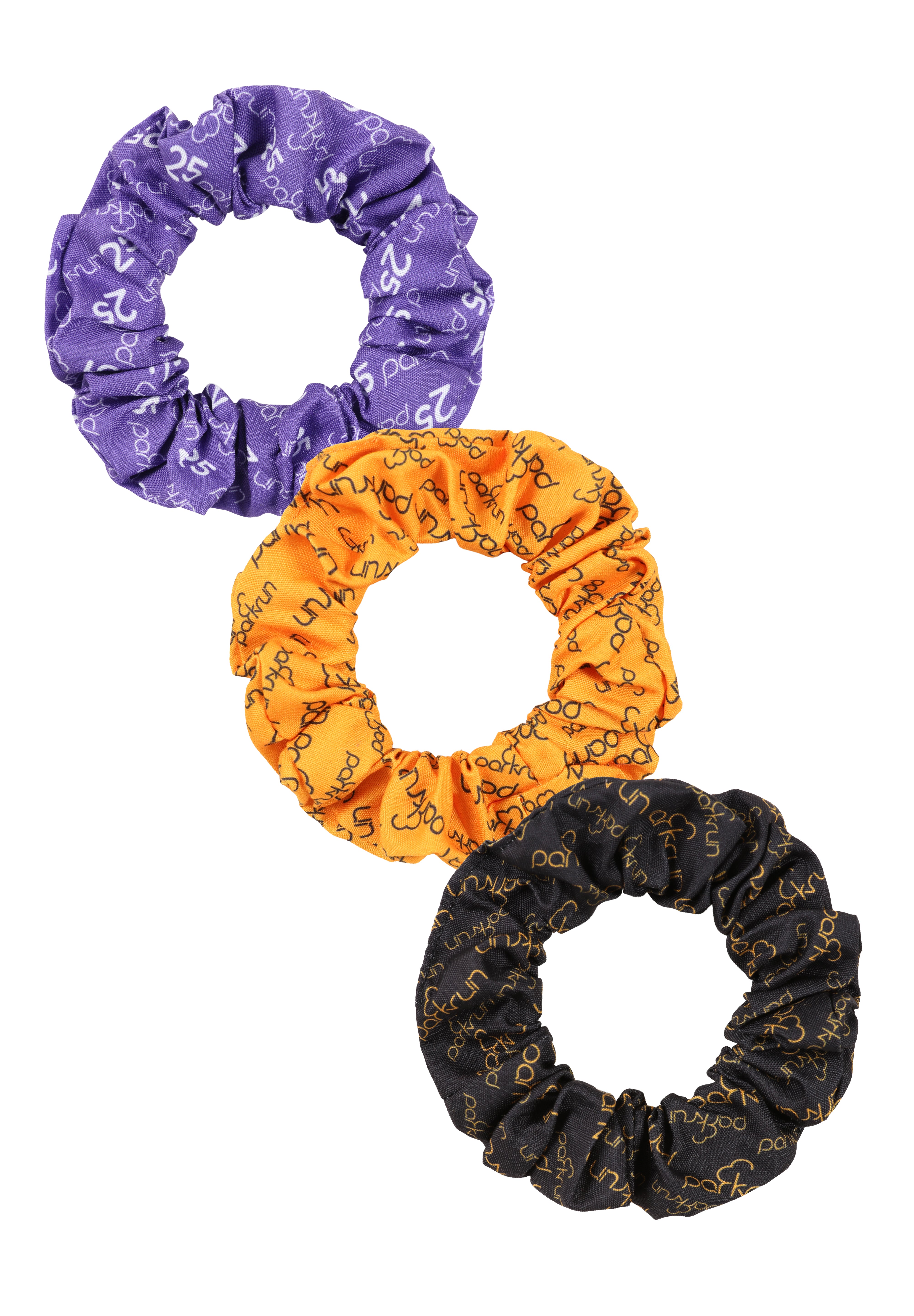 parkrun Run/Walk 25 Milestone Hair Scrunchies - 3 Pack