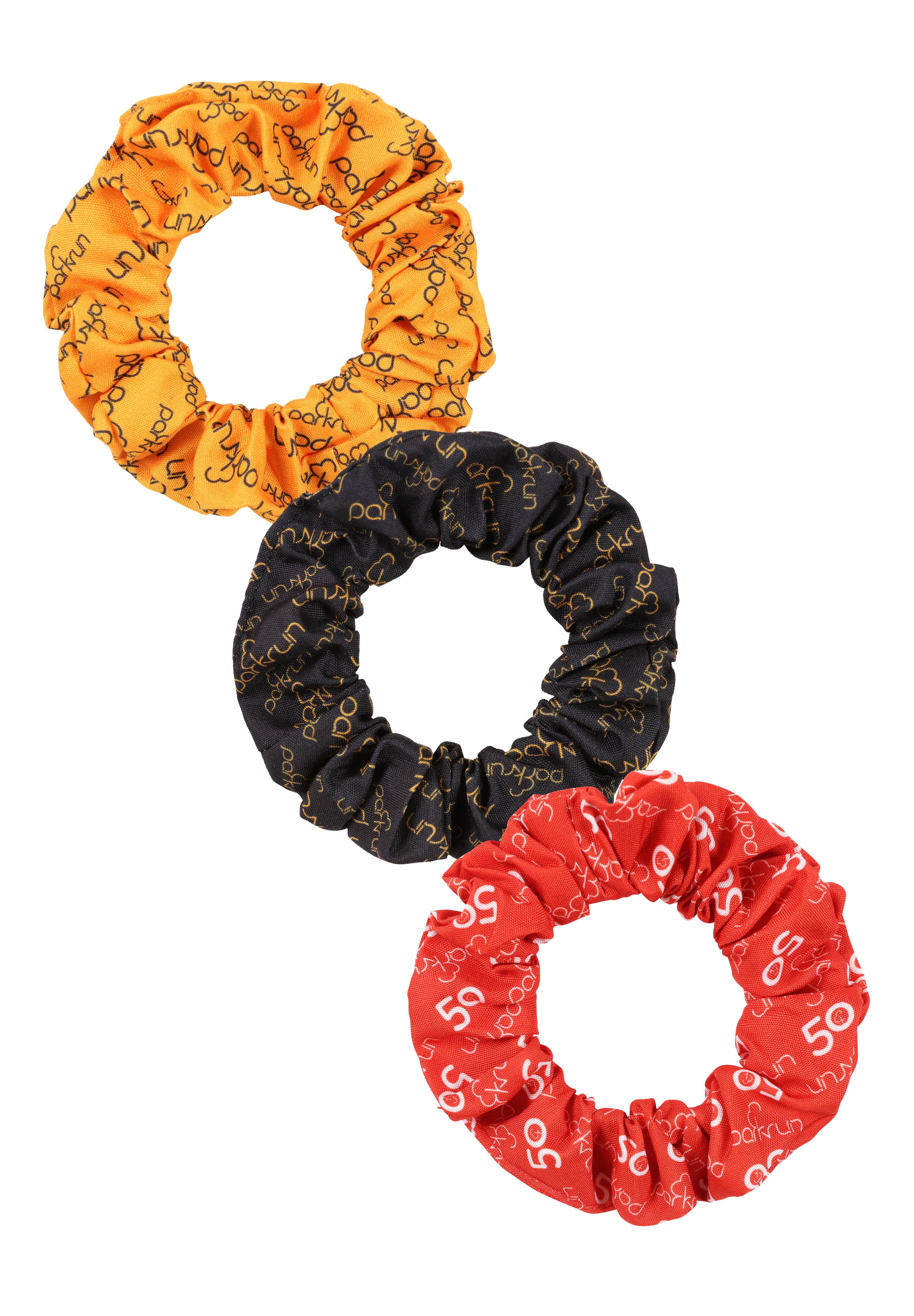 parkrun Run/Walk 50 Milestone Hair Scrunchies - 3 Pack
