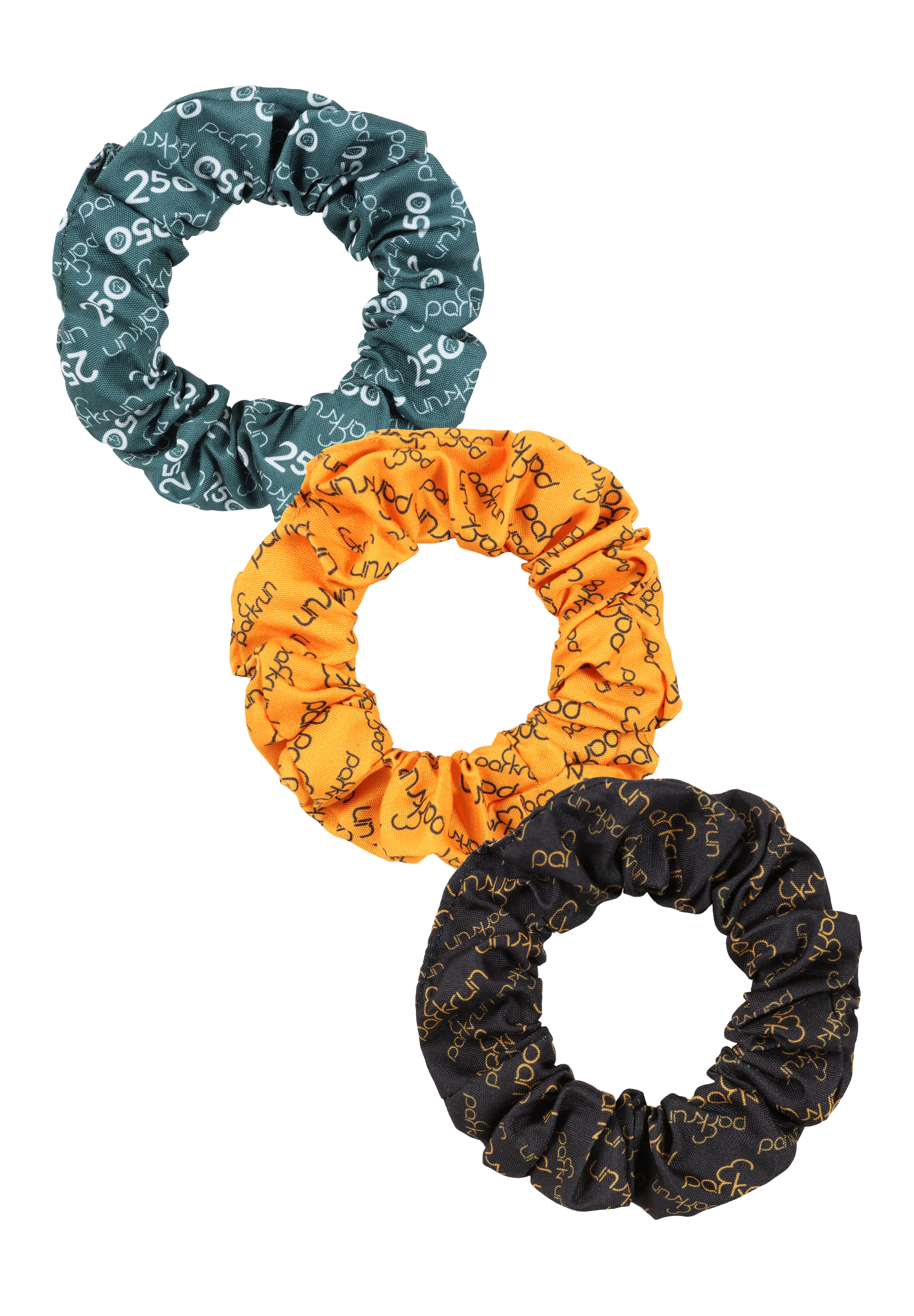 parkrun Run/Walk 250 Milestone Hair Scrunchies - 3 Pack